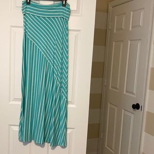 Teal Maxi Skirt